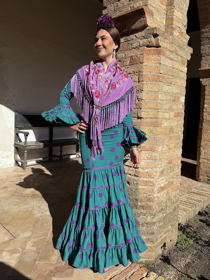 Traje flamenca Huelva lunares (más colores) 10 Traje flamenca Huelva lunares (más colores) - Imagen 10