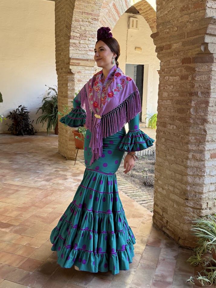 Traje flamenca Huelva lunares (más colores) 4 Traje flamenca Huelva lunares (más colores) - Imagen 4