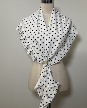 Piquillo blanco lunar negro